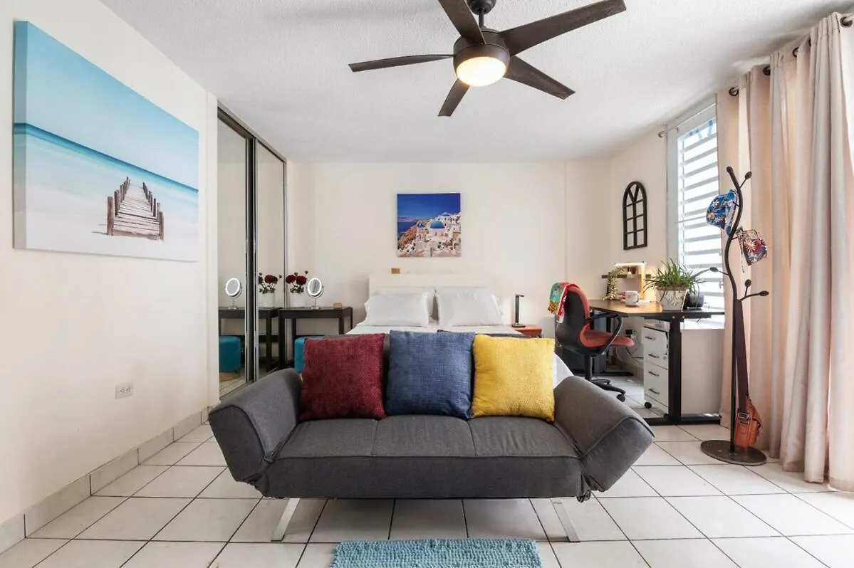 Studio 3 Minutes To The Airport Free Parking Pool San Juan